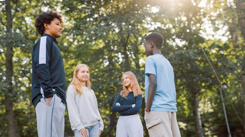 Skolbesökare för Finlands Röda Kors