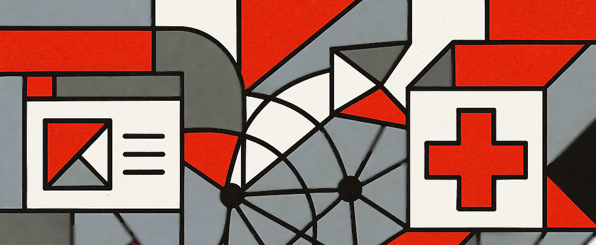 Skärmdump av avdelningens hemsida, som visar en bild på volontärer och ett sökfält för avdelningen.