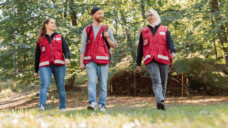Grunderna för avdelningens kommunikation -utbildning för Röda Korsets frivilliga